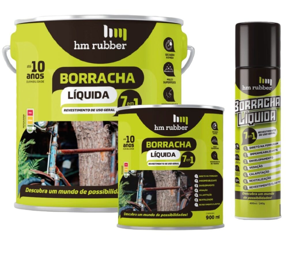 BORRACHA LÍQUIDA 7 EM 1 HM RUBBER SPRAY